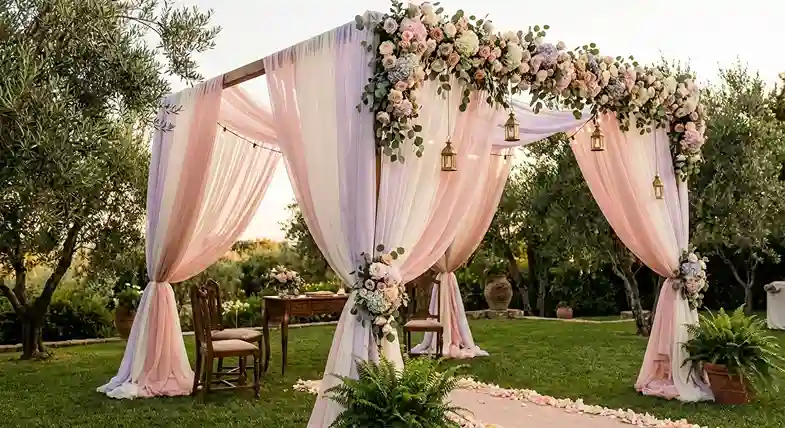 Mandap Cloth Styling Ideas for Day and Night Weddings