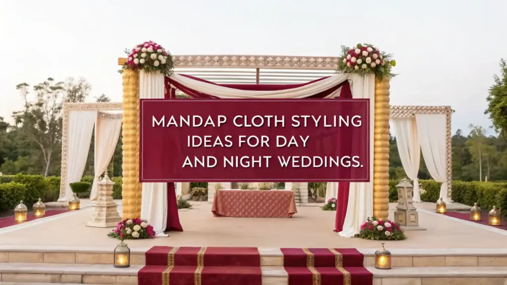 Mandap Cloth Styling Ideas for Day and Night Weddings