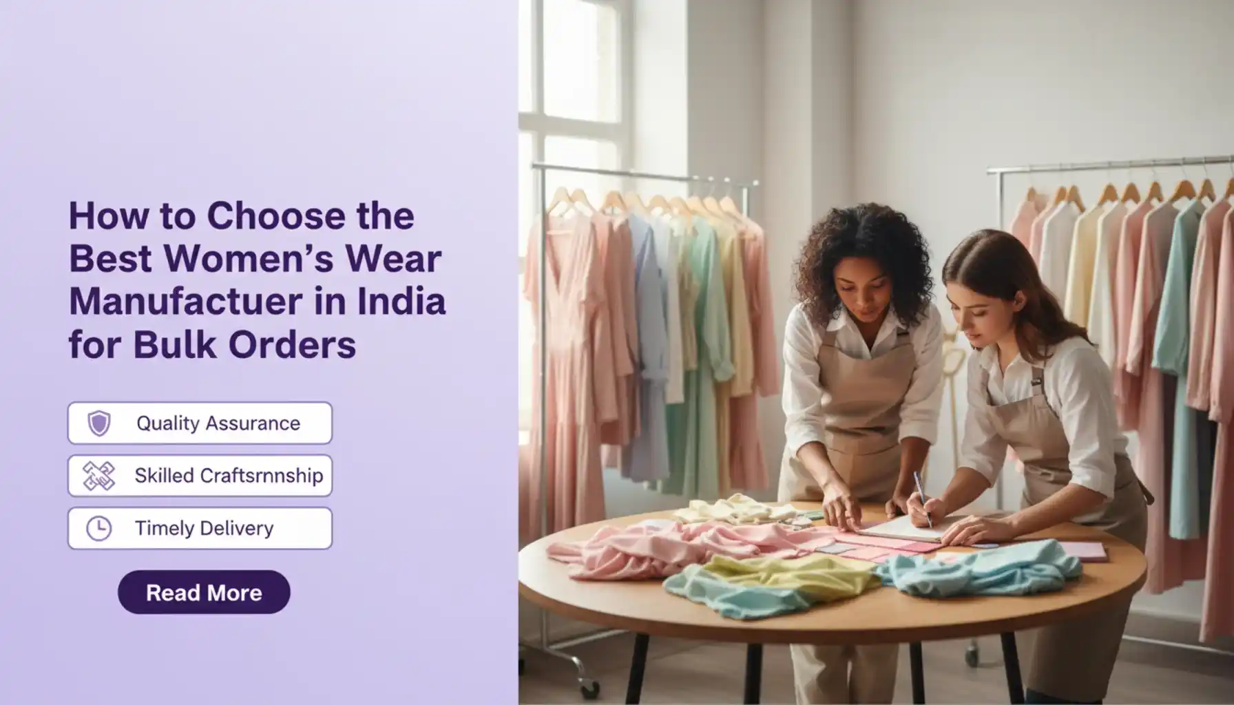 How to Choose the Best Women’s Wear Manufacturer in India for Bulk Orders